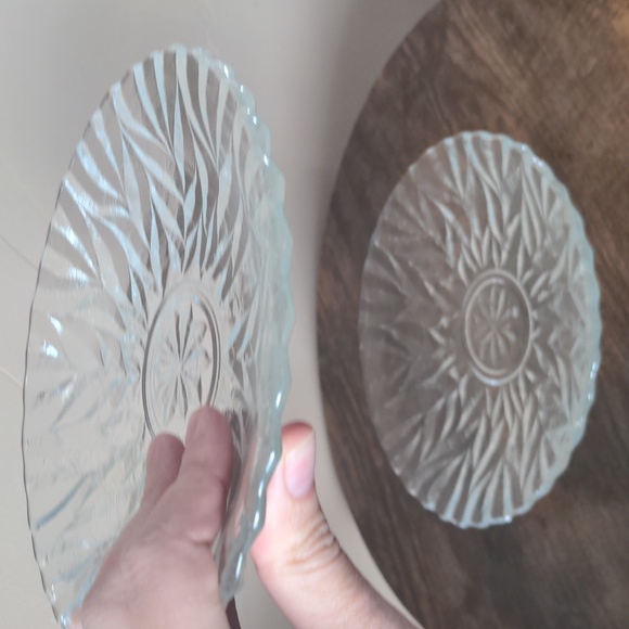 Vintage Mikasa crystal plates - Picture 4 of 11